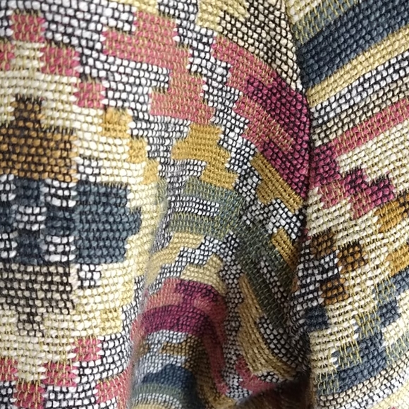 Vintage Womens Tapestry Blazer Aztec Size LT - Picture 5 of 9